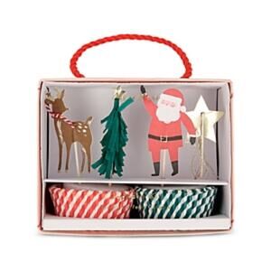 Meri Meri Christmas Holiday Cupcake Decorating Kit NWT $20 MSRP